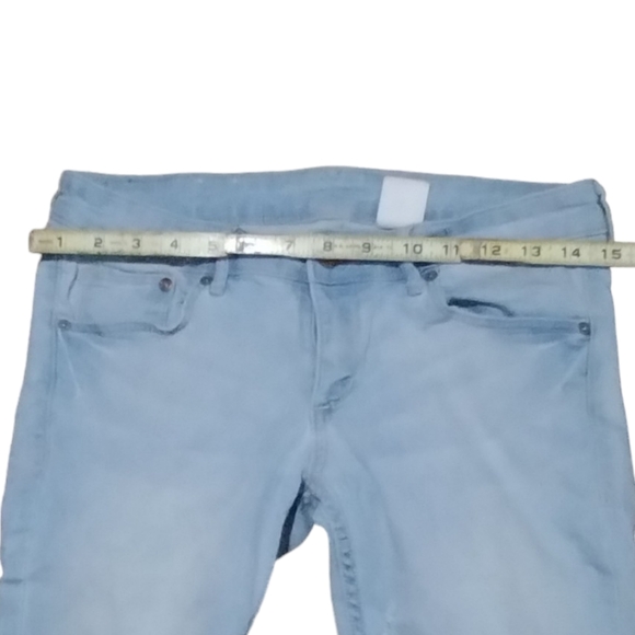 Denim skinny super low waist 30/32 stretchy stonewash light blue - Picture 6 of 7